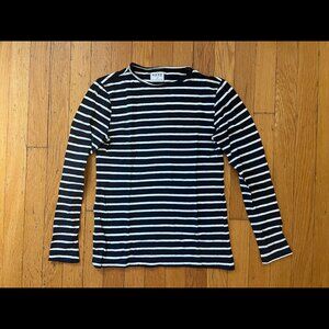 Esby | Navy/White Striped Longsleeve Tee